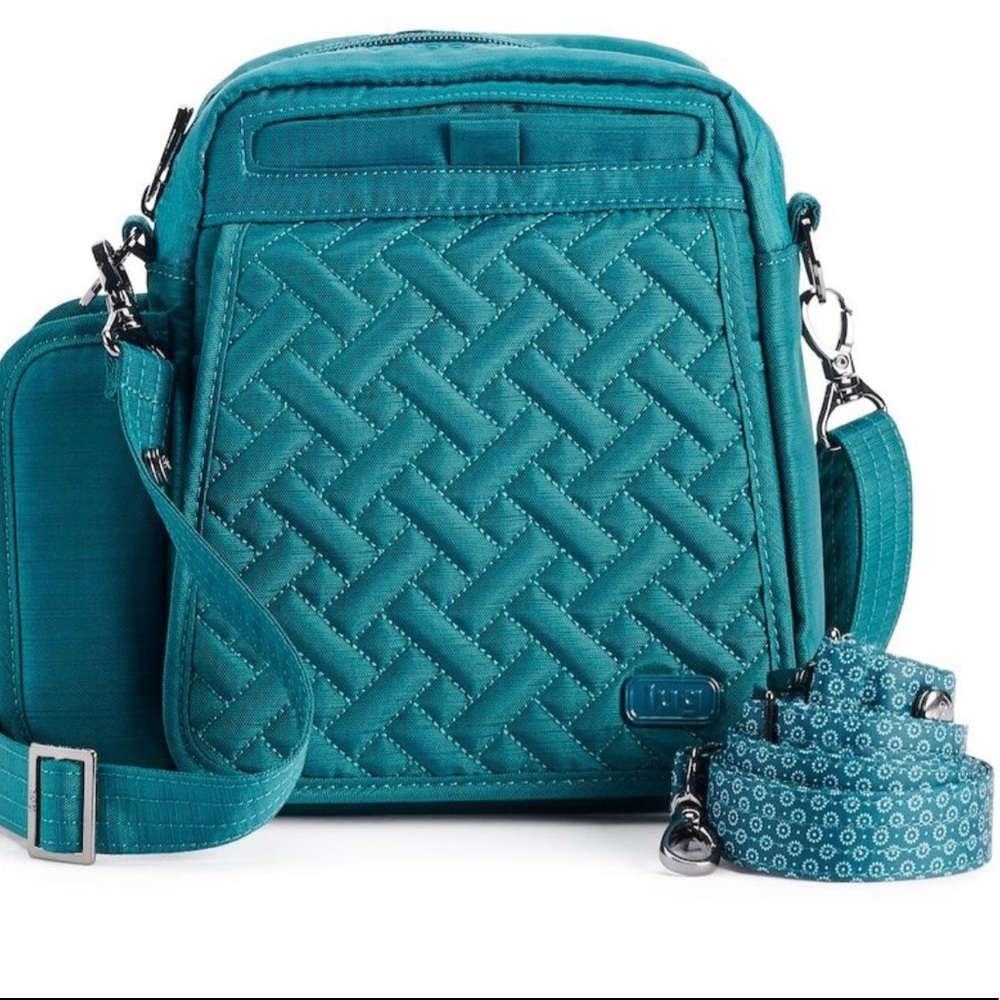 Lug Flapper Convertible Crossbody Bag - Brushed Teal